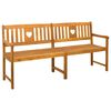vidaXL Tuinbank Naturel 180 x 55,5 x 90 cm Massief Acaciahout