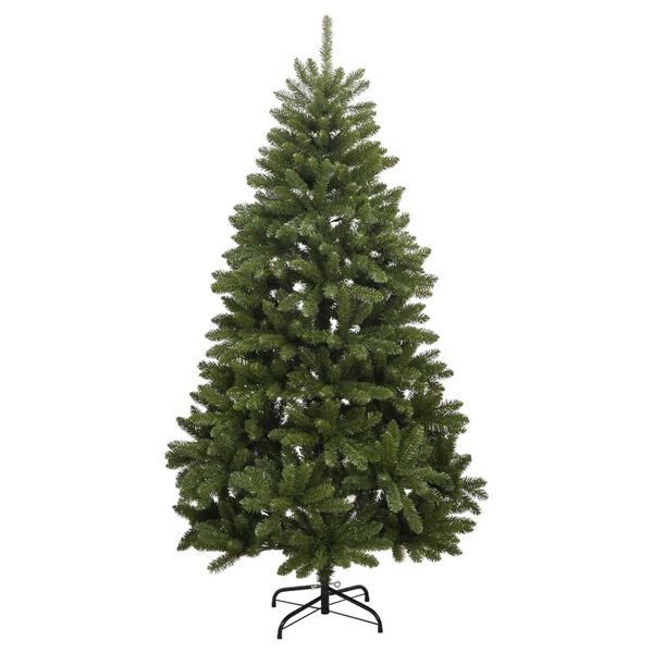 vidaXL Kunstkerstboom met scharnieren en standaard 270 cm groen