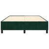 vidaXL Boxspring bed 140x200 cm fluweel donkergroen