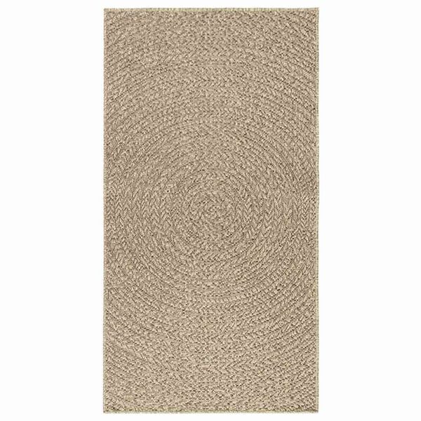 vidaXL Vloerkleed ZIZUR beige binnen en buiten 80x150 cm jute look