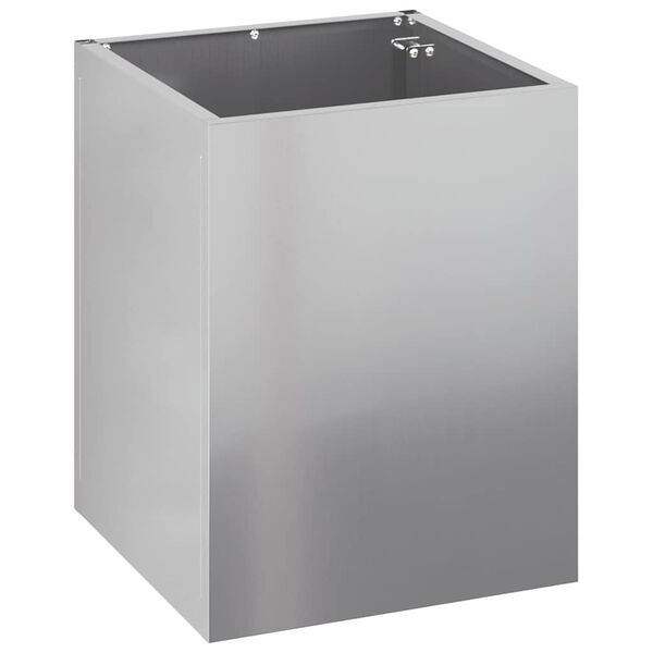 vidaXL Tuin Bloempot Zilver Gegalvaniseerd staal