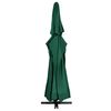 vidaXL Parasol met aluminium paal 600 cm groen