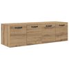 vidaXL Wandkast 2 st 120 x 36,5 x 35 cm Bewerkt hout Artisan eiken