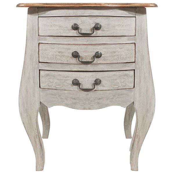 vidaXL Nachtkastje 48x35x64 cm massief mahoniehout