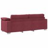vidaXL Bank 3 pcs Windrood 219 x 80 x 82 cm Linnen-mix stof