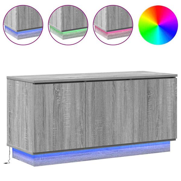 vidaXL TV-kast Grijs Sonoma 100 x 38 x 49 cm Bewerkt hout