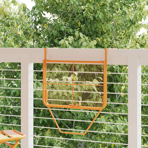 vidaXL Balkontafel 60x40 cm staal geel