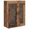 vidaXL Hoge kast met lade 2 pcs Oud Hout Bewerkt hout