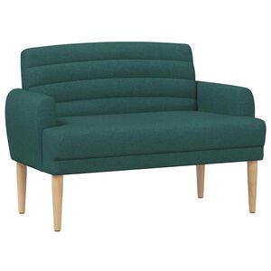 vidaXL Loungebank met knopencomfort Donkergroen 116 x 67 x 80 cm Stof