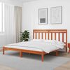 vidaXL Bedframe Wasbruin 205,5 x 185,5 x 100 cm Massief Vurenhout
