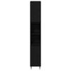 vidaXL Badkamermeubelset met opslag 3 pcs Zwart Eiken 30 x 30 x 190 cm