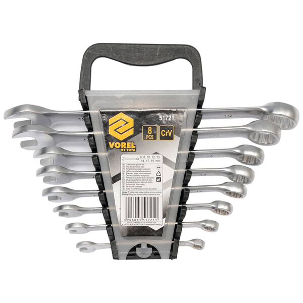 VOREL 8-delige Combinatiesleutelset 6-19 mm