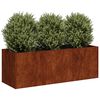vidaXL Plantenbak roestig 120x40x40 cm weervast staal