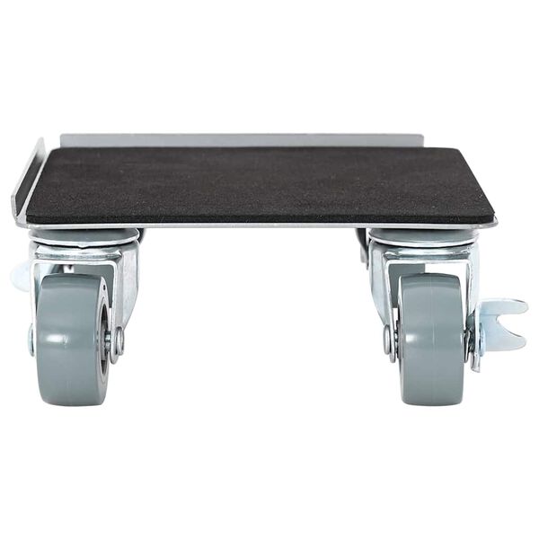 vidaXL Meubelrollers 4 st met lifter 13,5x13,5x6 cm staal 1300 kg