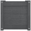 vidaXL Plantenbak 40x40x40 cm massief grenenhout grijs