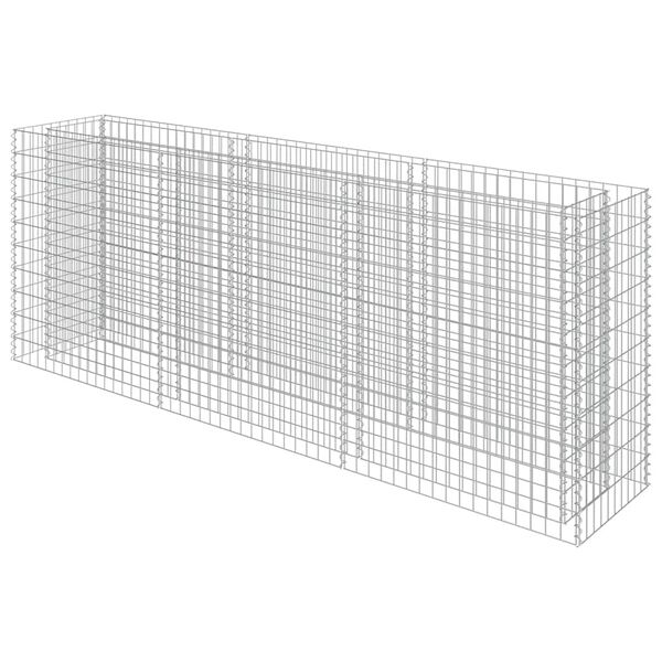 vidaXL Gabion plantenbak verhoogd 270x50x100 cm gegalvaniseerd staal