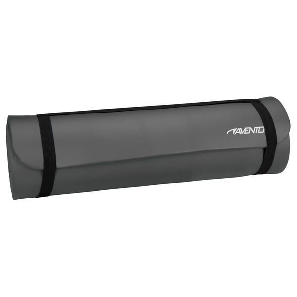 Avento Fitness-/yogamat NBR-schuim grijs