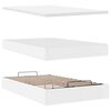 vidaXL Ottoman bed met matras en LED's 120x190 cm kunstleer wit