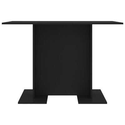 vidaXL Eettafel 110x60x75 cm bewerkt hout zwart
