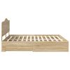 vidaXL Bedframe met hoofdeinde Sonoma Eiken 180 x 200 cm Bewerkt hout