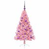 vidaXL Kunstmatig Voorverlicht Kerstboom met 150 LED Roze 120 cm PVC