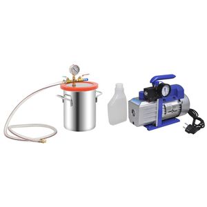 vidaXL Vacu&uuml;mkamer met 1-traps pomp 5,5 L