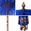 vidaXL Balinese Parasol Blauw 215 x 215 x 260 cm