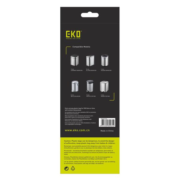 EKO Vuilniszakkenset B 24x25 st 7-9 L wit