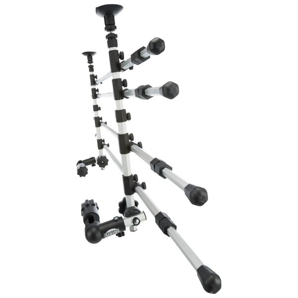 TRIXIE Auto hondenrek 105-172 cm aluminium zilver en zwart