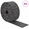 vidaXL Rubbergranulaatrol Zwart 200 x 5 x 0,6 cm Rubber