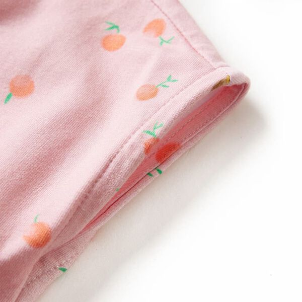 Kinderjurk met trekkoord 140 lichtoranje