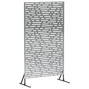 vidaXL Privacyscherm 100 x 50 x 180 cm Gegalvaniseerd staal zilver