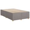vidaXL Boxspring met matras stof taupe 120x200 cm