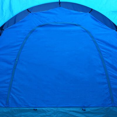 vidaXL Tent 9-persoons stof donkerblauw en blauw