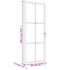 vidaXL Binnendeur 83x201,5 cm ESG-glas en aluminium wit