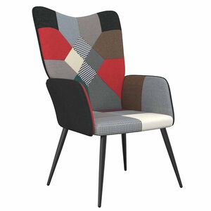 vidaXL Relaxstoel patchwork stof