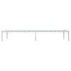 vidaXL Bedframe metaal wit 90x200 cm