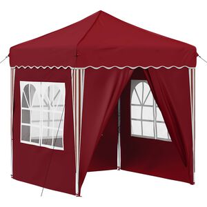 vidaXL Pop-up partytent 195 x 195 x 245 cm Bordeauxrood Oxford Stof