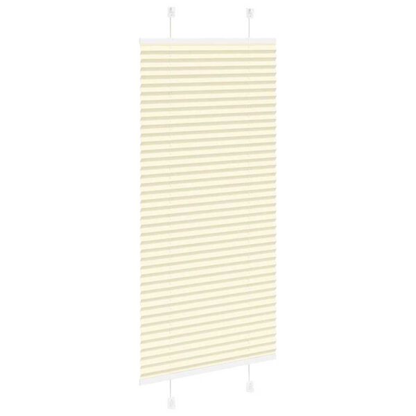 vidaXL Pliss&eacute; rolgordijn 65x150 cm stofbreedte 64,4 cm polyester cr&egrave;me
