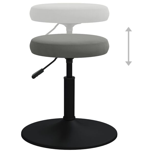 vidaXL Eetkamerstoelen 4 st fluweel donkergrijs