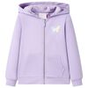 vidaXL Kindervest met capuchon 92 lila