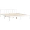 vidaXL Bedframe zonder matras massief grenenhout wit 160x200 cm