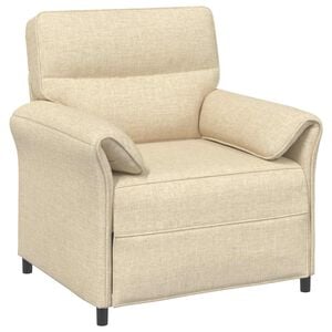 vidaXL 1-Zits Bank Cr&egrave;mekleurig 88 x 83 x 95 cm Stof