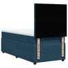 vidaXL Boxspring met matras fluweel blauw 80x200 cm