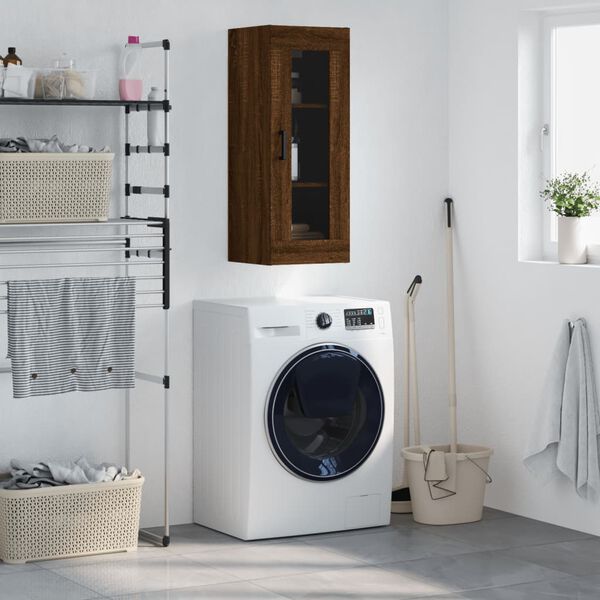 vidaXL Hangkast 34,5x34x90 cm bruin eikenkleur