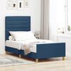 vidaXL Bedframe met hoofdeinde Blauw 80 x 200 cm Stof