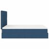 vidaXL Ottoman bed met matras 140x200cm stof blauw