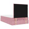 vidaXL Ottoman bed met matrassen 120x200cm fluweel roze