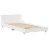 vidaXL Bedframe zonder matras massief grenenhout wit 90x190 cm