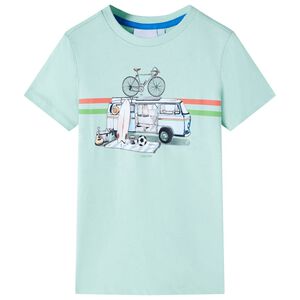 Kindershirt 104 lichtmintkleurig